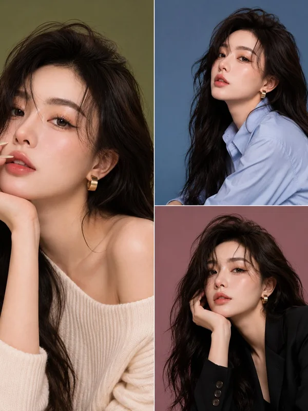 Adult-presenting fictional portrait for aipornimagetovideo.com: ultra detailed korean woman beauty portrait editorial